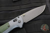 Benchmade Redoubt- Drop Point- Gray Grivory Scales- Black Plain Edge Blade 430BK