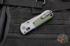 Benchmade Redoubt- Drop Point- Gray Grivory Scales- Black Plain Edge Blade 430BK