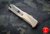 Benchmade Phaeton Single Edge OTF Auto FDE Handle With Black Plain Edge 4600DLC-1