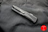 Benchmade Phaeton Single Edge OTF Auto Black Handle With Black Plain Edge 4600DLC