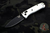 Benchmade Mini Bugout White with Black Drop Point Blade 533BK-1