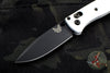 Benchmade Mini Bugout White with Black Drop Point Blade 533BK-1