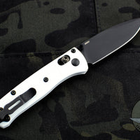 Benchmade Mini Bugout White with Black Drop Point Blade 533BK-1