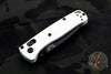 Benchmade Mini Bugout White with Black Drop Point Blade 533BK-1