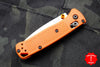 Benchmade Mini Bugout- Drop Point- Orange Handle-Satin Blade 533