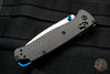 Benchmade Bugout Carbon Fiber Handle Satin Drop Point Blade Blue Hardware 535-3