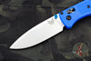 Benchmade Bugout Satin Drop Point Blade Blue Body 535