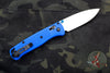 Benchmade Bugout Satin Drop Point Blade Blue Body 535