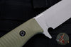 Benchmade 539GY Anonimous Fixed Blade- Textured OD Green G-10 Handles- Gray plain Edge