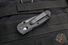 Benchmade Mini-Griptilian Black with Black Part Serrated S30V Steel Drop Point Blade 556SBK-S30V