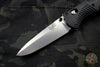 Benchmade Barrage Axis-assisted Single Edge Black Handle Satin Plain Edge 580