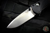 Benchmade Mini Barrage Axis-assisted Single Edge Black Handle Satin Plain Edge 585