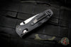 Benchmade Mini Barrage Axis-assisted Single Edge Black Handle Satin Plain Edge 585