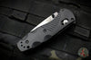 Benchmade Mini Barrage Axis-assisted Single Edge Black Handle Satin Plain Edge 585