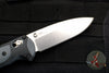 Benchmade Mini-Boost Axis-assisted- Drop Point- Black With Gray Inset- Satin Plain Edge 595