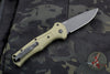 Benchmade Claymore OTS Auto Knife- OD Green Body Grey Plain Edge Blade 9070BK-1