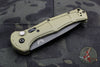 Benchmade Claymore OTS Auto Knife- OD Green Body Grey Plain Edge Blade 9070BK-1