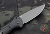 Benchmade Claymore OTS Auto Knife- Black Body- Grey Plain Edge Blade 9070BK