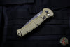 Benchmade Claymore OTS Auto Knife- OD Green Body Grey Part Serrated Blade 9070SBK-1
