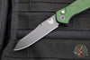 Benchmade Osbourne AUTO OTS Reverse Tanto Green w Purple Backspacer Black Blade Axis lock folder 9400BK