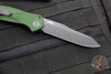 Benchmade Osbourne AUTO OTS Reverse Tanto Green w Purple Backspacer Black Blade Axis lock folder 9400BK