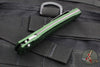 Benchmade Osbourne AUTO OTS Reverse Tanto Green w Purple Backspacer Black Blade Axis lock folder 9400BK