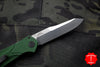 Benchmade Osbourne AUTO OTS Satin Reverse Tanto Green w Purple Backspacer Axis lock folder 9400