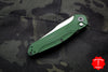 Benchmade Osbourne AUTO OTS Satin Reverse Tanto Green w Purple Backspacer Axis lock folder 9400