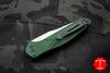 Benchmade Osbourne AUTO OTS Satin Reverse Tanto Green w Purple Backspacer Axis lock folder 9400