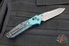 Benchmade Gold Class- Mini Osbourne- Reverse Tanto- Artic Storm Fat Carbon Fiber Scale- Damasteel Blade SN2654