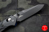 Benchmade Mini Osbourne- Manual Folder- Reverse Tanto- Black Handle- Black Blade- Blue Liner and Backspacer- Axis lock 945BK-1