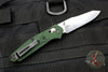 Benchmade Mini Osbourne- Reverse Tanto- Green Handle- Satin Blade 945