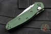Benchmade Mini Osbourne- Reverse Tanto- Green Handle- Satin Blade 945