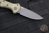 Benchmade Mini Claymore OTS Auto Knife- OD Green Body- Dark Gray Plain Edge Blade 9570BK-1