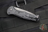 Benchmade Mini Claymore OTS Auto Knife- Black Body- Dark Gray Plain Edge Blade 9570BK