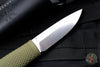 Benchmade Puukko Fixed Blade OD Green Handle Leather Sheath Model 200
