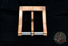 Blackside Customs Modular Belt Buckle - Copper with SS Hardware- Carbon Fiber Inlay!