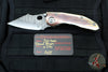Borka Custom Stitch- Bloodwash Finished Titanium Handles and Clip- Full Rock Ground Blade and Back Strap!
