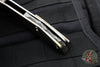 Borka Custom Stitch- Bloodwash Finished Titanium Handles and Clip- Full Rock Ground Blade and Back Strap!