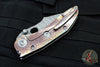 Borka Custom Stitch- Bloodwash Finished Titanium Handles and Clip- Full Rock Ground Blade and Back Strap!