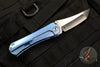 Borka Blades SBHF Tanto Chisel Ground Custom Folder Blue with Hand Rubbed Satin Blade