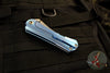 Borka Blades SBHF Tanto Chisel Ground Custom Folder Blue with Hand Rubbed Satin Blade