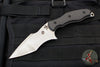 Borka Blades SB1 - John Gray Collaboration- Recurve- Hand Ground Stonewash- Black G-10 Scales- Custom Leather Sheath