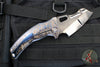 Borka Blades- Marfione- Bond Knives Collaboration- Shylock- Root Beer Finished Samhain Scene- Compound Grind- DLC Diamond Wash Finished Blade