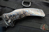 Borka Blades- Marfione- Bond Knives Collaboration- Shylock- Root Beer Finished Samhain Scene- Compound Grind- DLC Diamond Wash Finished Blade