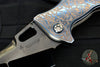 Borka Blades- Marfione- Bond Knives Collaboration- Shylock- Root Beer Finished Samhain Scene- Compound Grind- DLC Diamond Wash Finished Blade