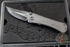 Borka Blades/Marfione Custom Knives Collaboration SBKF Custom Folder Set- Carboquartz with DLC Finished Blade And Hitex Tritium Inlaid Chip