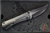 Borka Blades/Marfione Custom Knives Collaboration SBKF Custom Folder Set- Carboquartz with DLC Finished Blade And Hitex Tritium Inlaid Chip