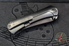 Borka Blades/Marfione Custom Knives Collaboration SBKF Custom Folder Set- Carboquartz with DLC Finished Blade And Hitex Tritium Inlaid Chip