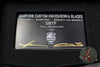Borka Blades/Marfione Custom Knives Collaboration SBTF Custom Folder Set- Carboquartz with DLC Finished Blade And Hitex Tritium Inlaid Chip